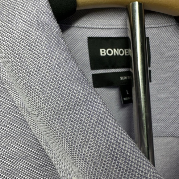 NWOT Men’s Bonobos LILAC Slim Fit Button Down Size L - Picture 4 of 4